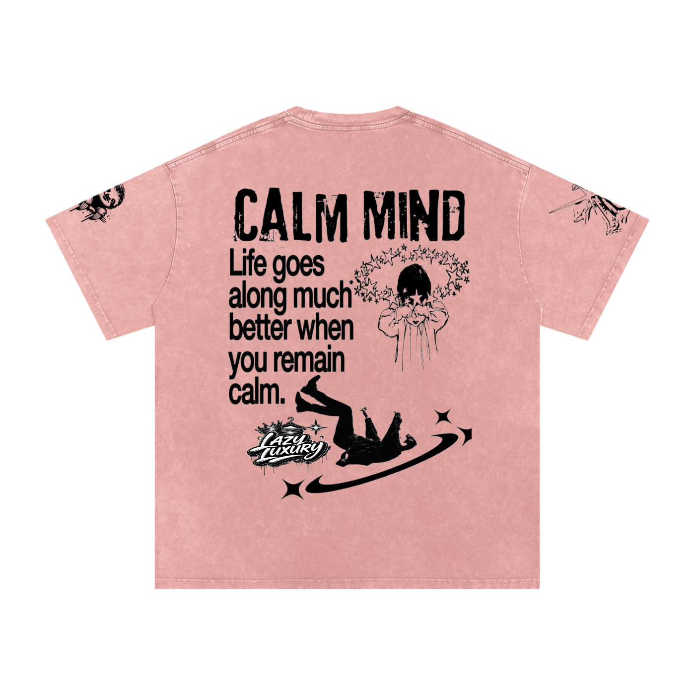 Snow Washed Oversized Cotton T-Shirt