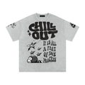 Snow Washed Oversized Cotton T-Shirt