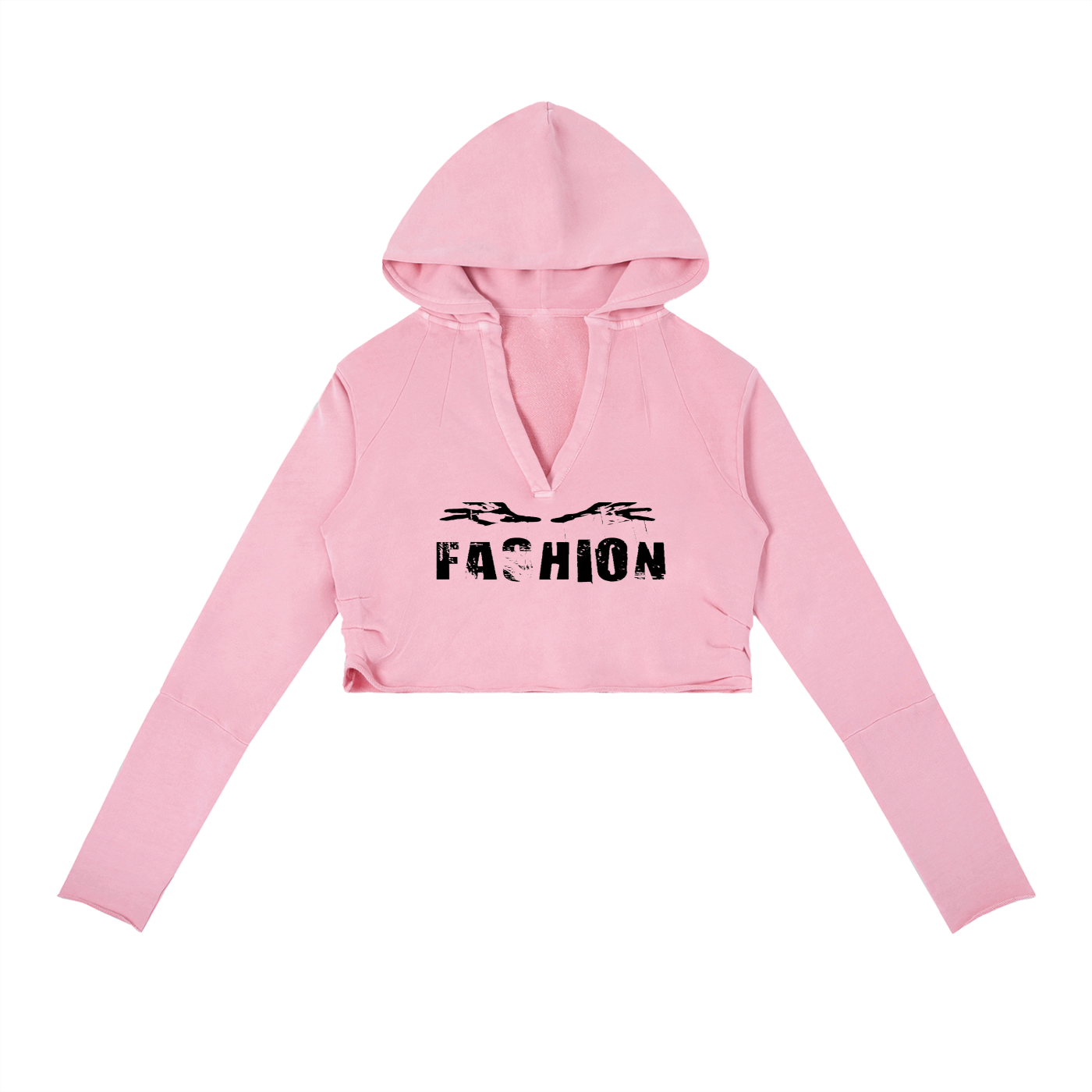 Vintage Washed Raw Edge Hoodie