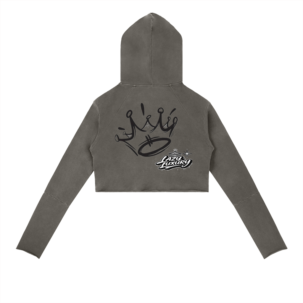Vintage Washed Raw Edge Hoodie